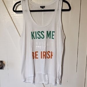 Express White Tank Top